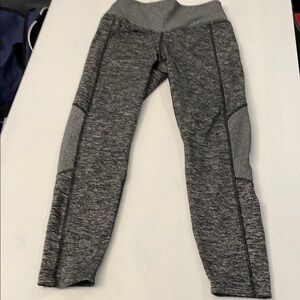 PINK Gray Athletic Leggings Girls  small
